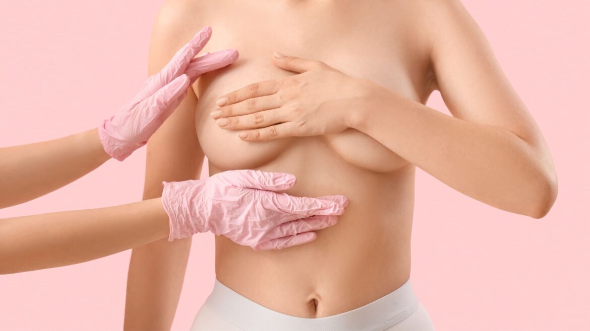woman tender breast